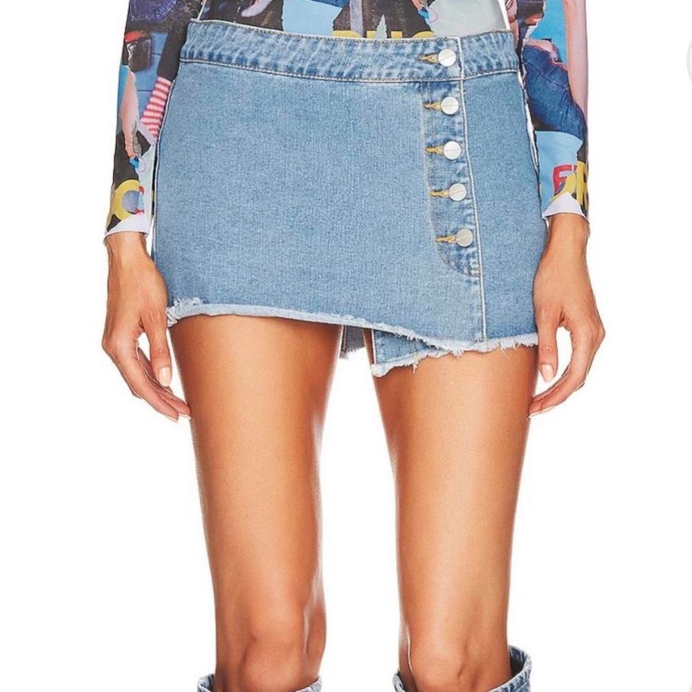 Revolve: Superdown "Jadea Buttoned Mini Skirt"